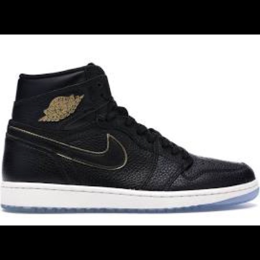 Nike Jordan 1 black and gold
